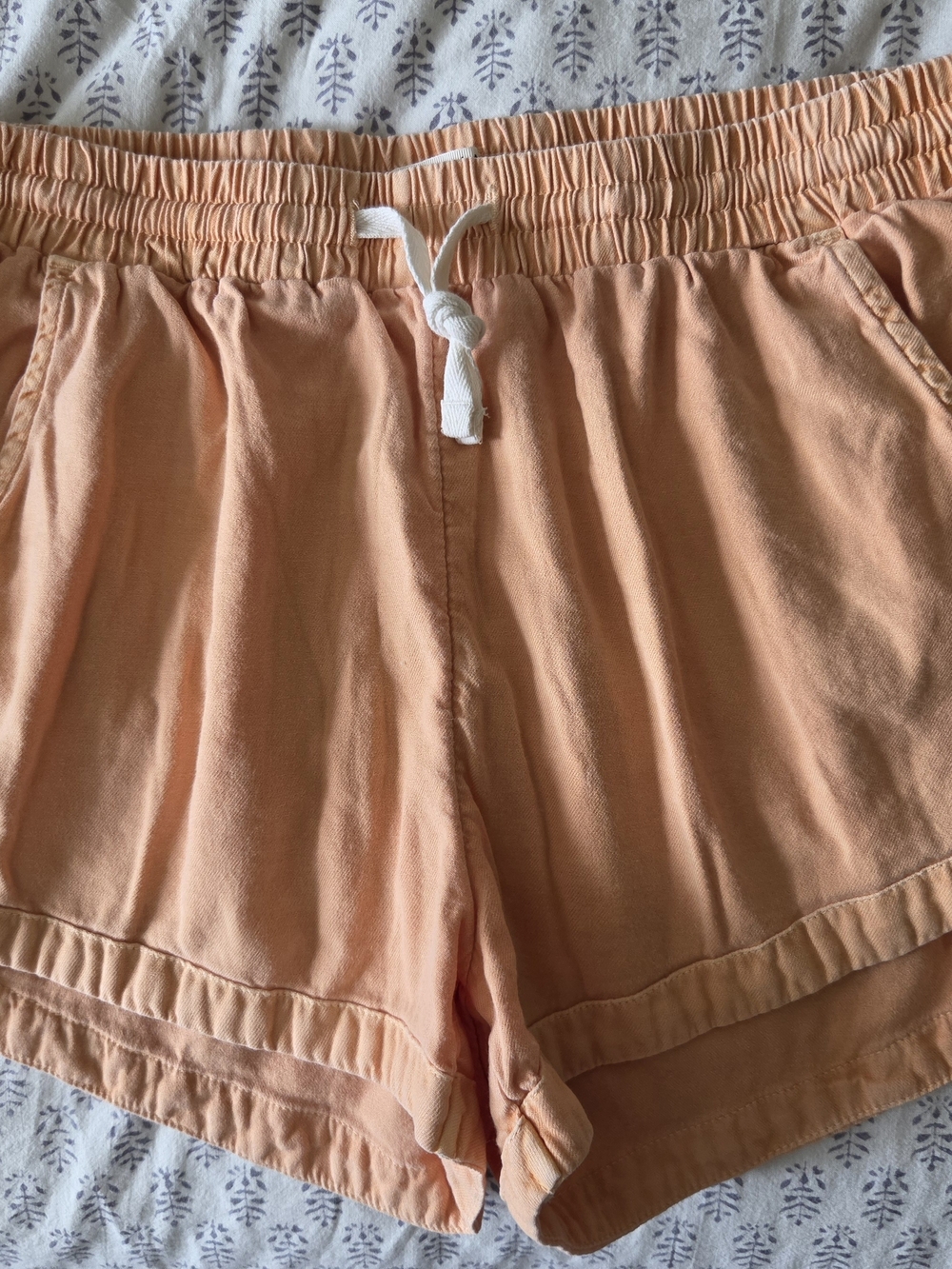 Billabong Peach Drawstring Casual Shorts